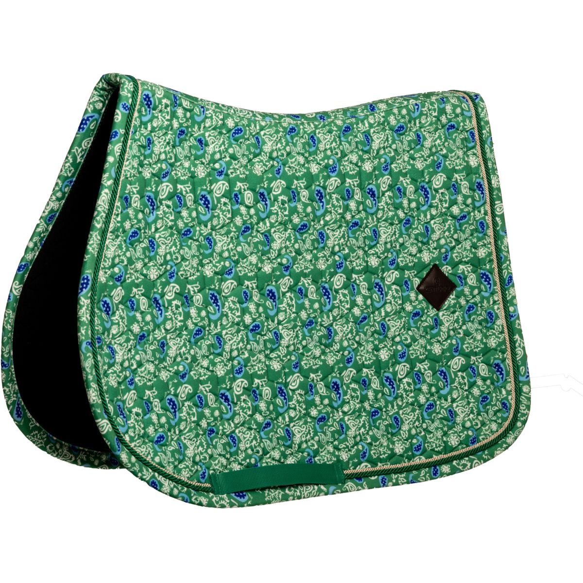 Kentucky Sottosella Velvet Paisley Garden saltando Verde/Blu marino