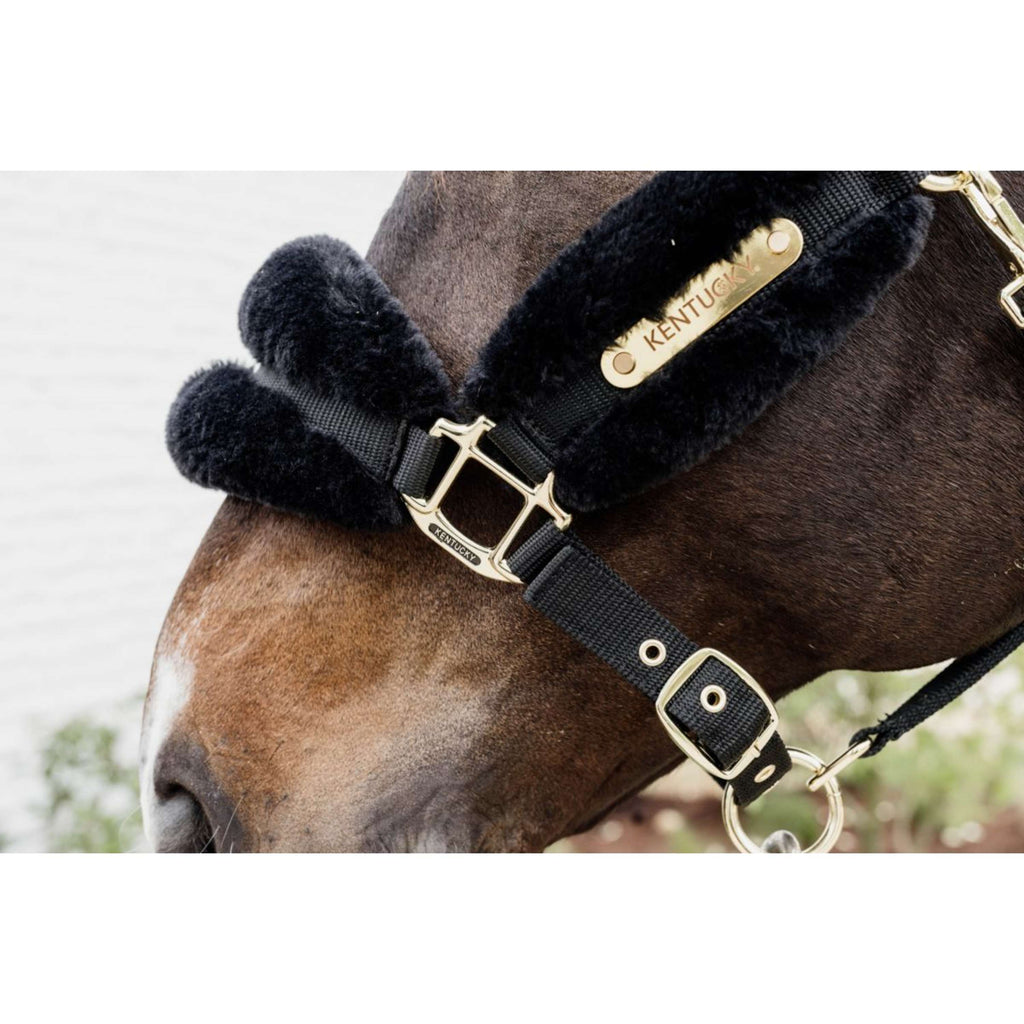 Kentucky Horsewear Cavezza Nylon Lana Morbida Nero