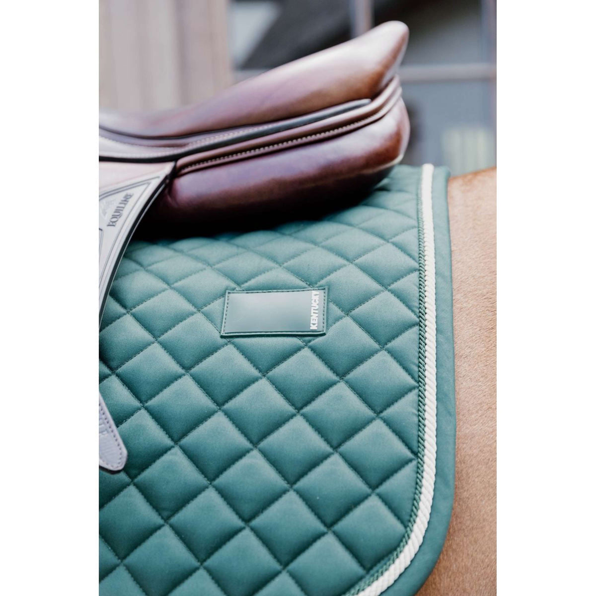 Kentucky Horsewear Sottosella Diamond Rope Dressage Pine Green