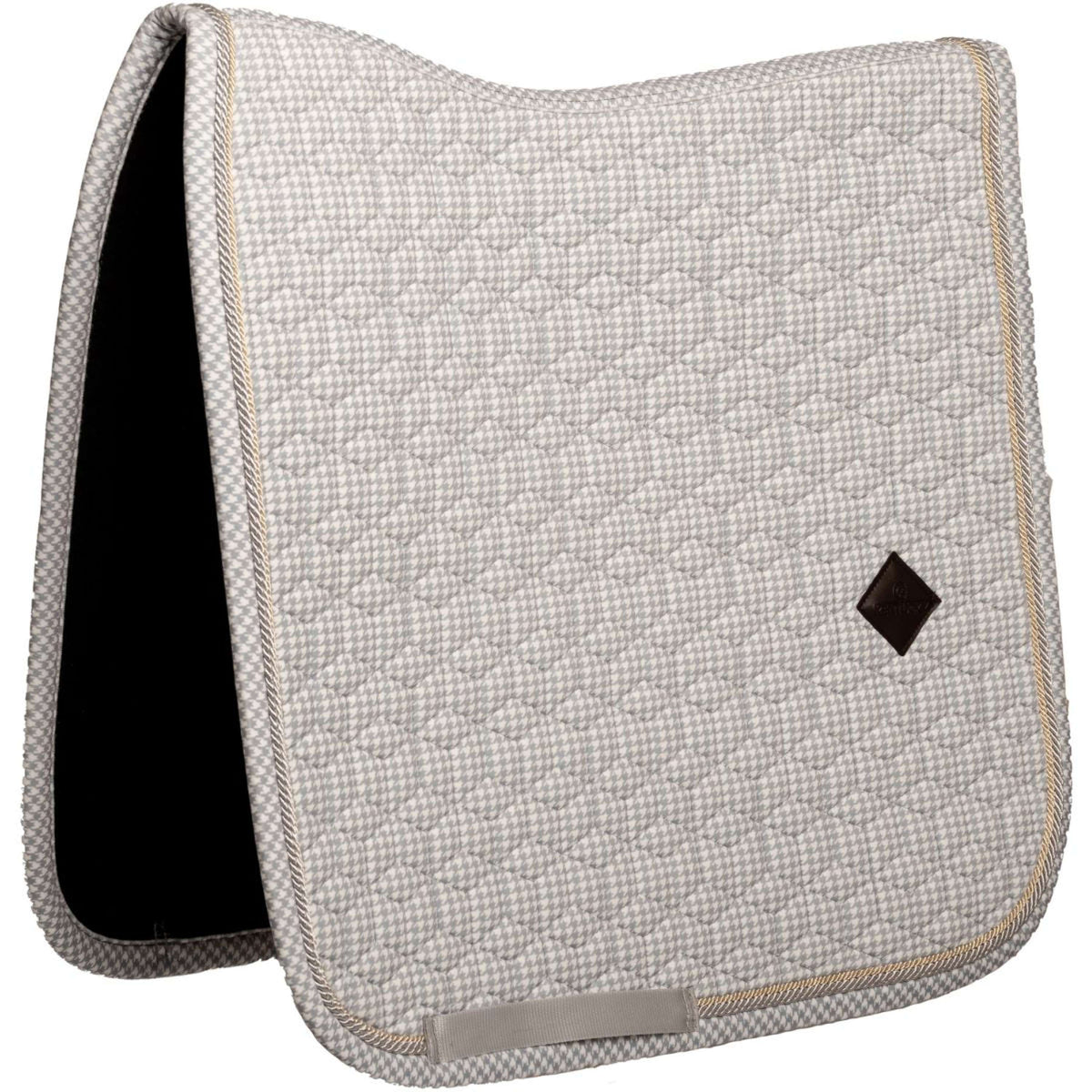 Kentucky Sottosella Velvet Pied de Poule Dressage Grigio/Bianco