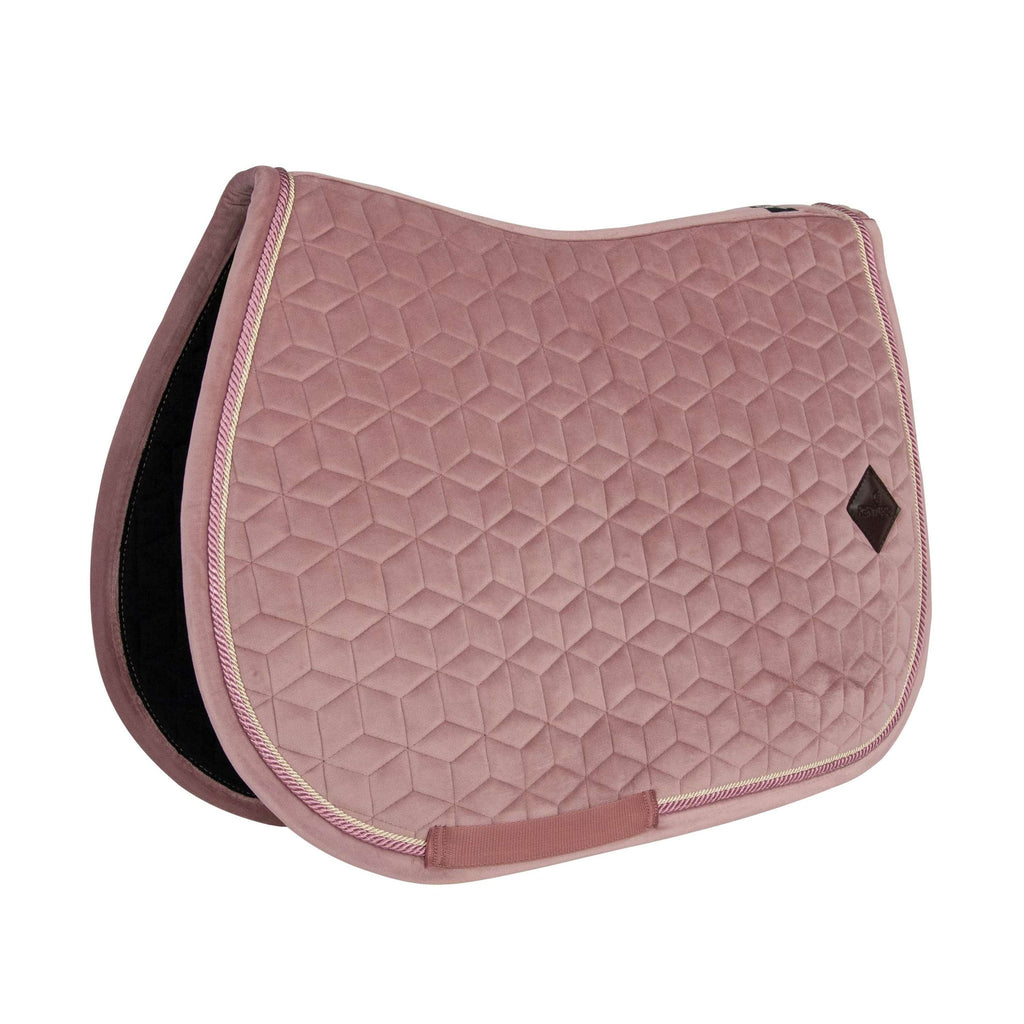 Kentucky Horsewear Sottosella Velvet Saltando Rosa antico