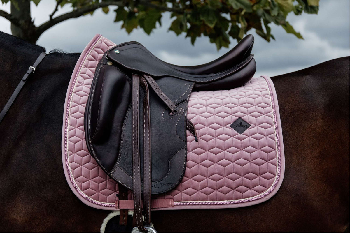 Kentucky Horsewear Sottosella Velvet Dressage Old Rose