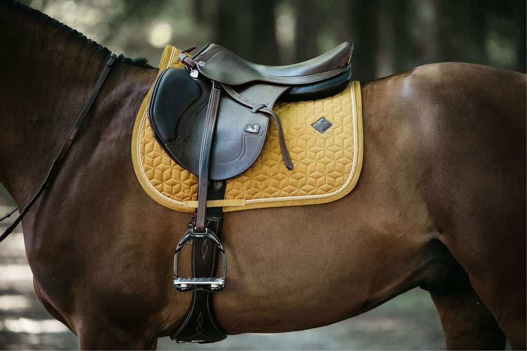 Kentucky Horsewear Sottosella Velvet Saltando Senape