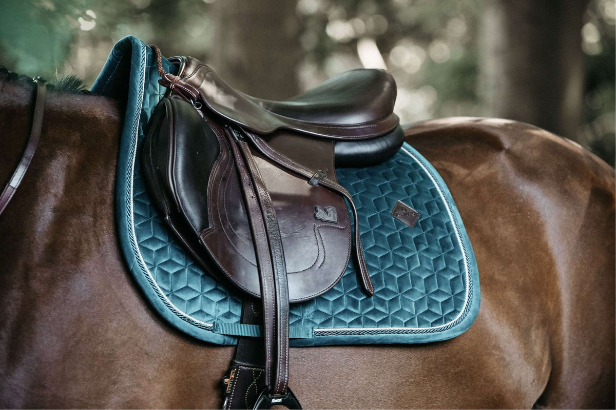 Kentucky Horsewear Sottosella Velvet Springen Smeraldo