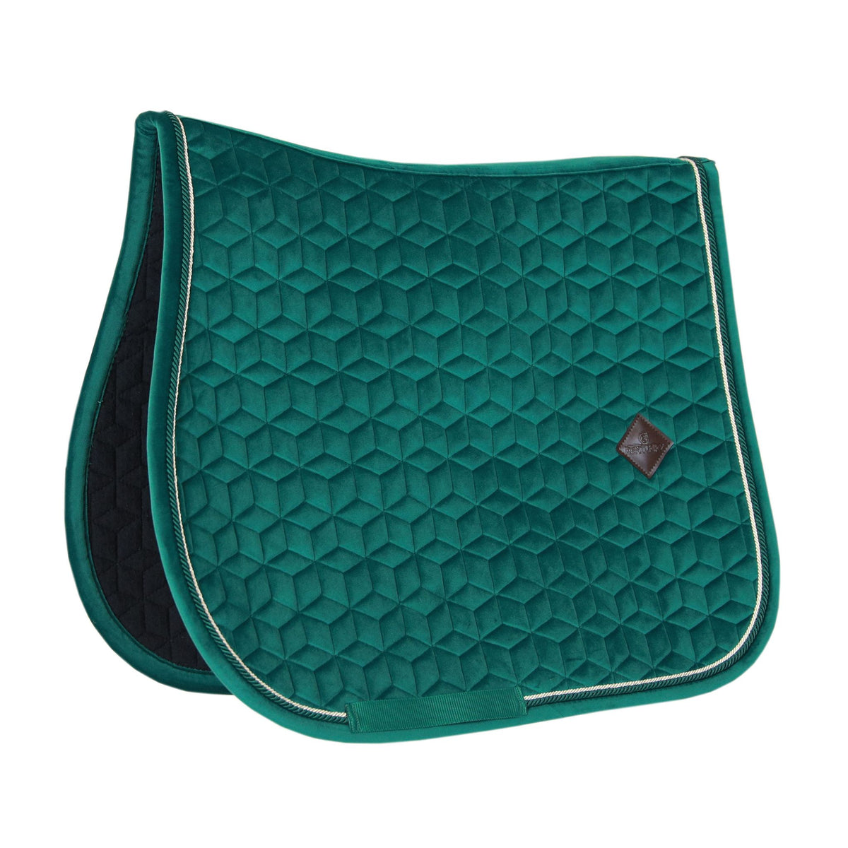 Kentucky Horsewear Sottosella Velvet Springen Verde scuro