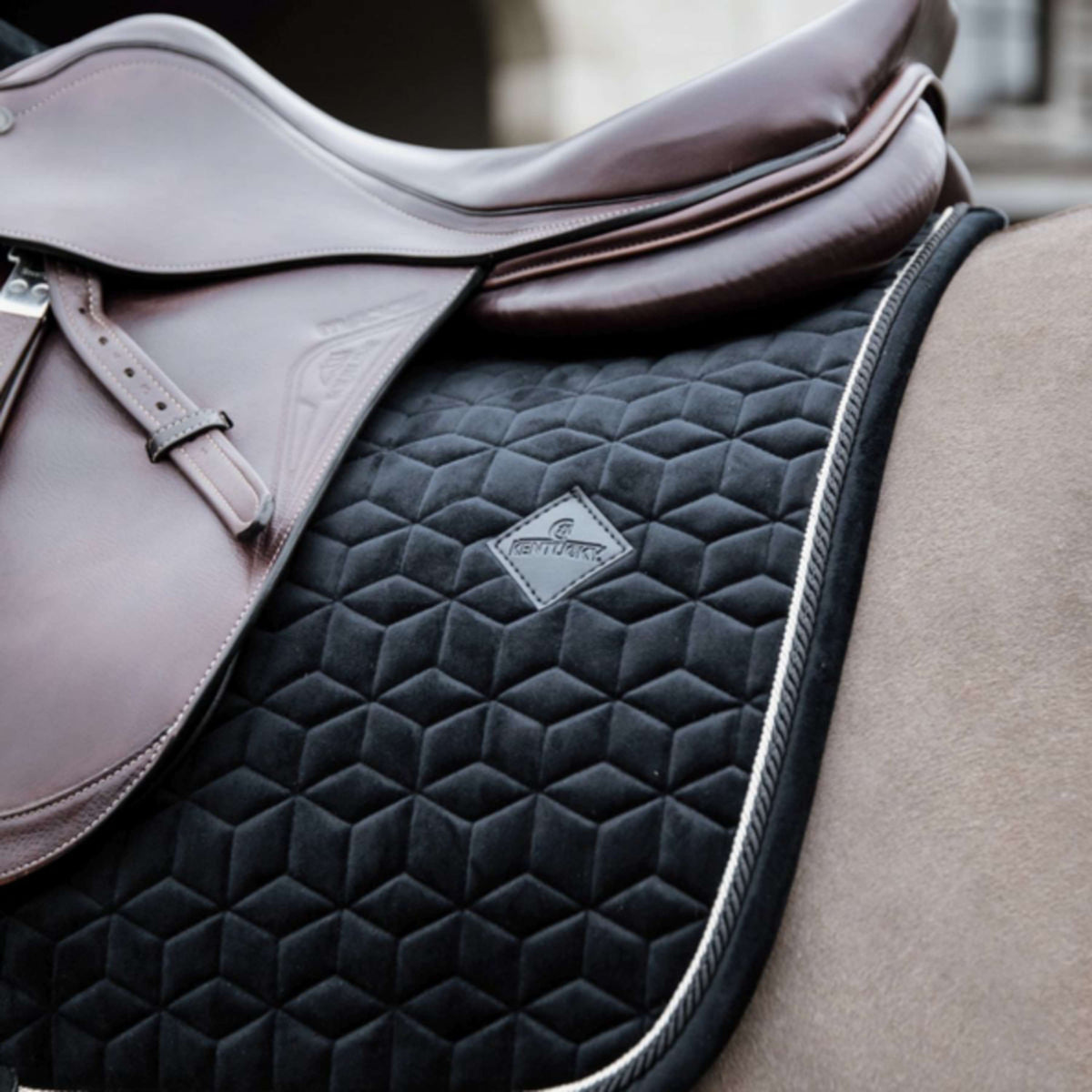 Kentucky Horsewear Sottosella Basic Velvet Springen Nero