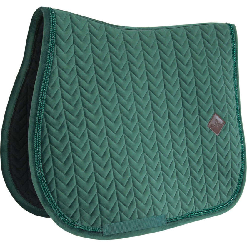 Kentucky Horsewear Sottosella Velvet Pearls Saltando Pine Green