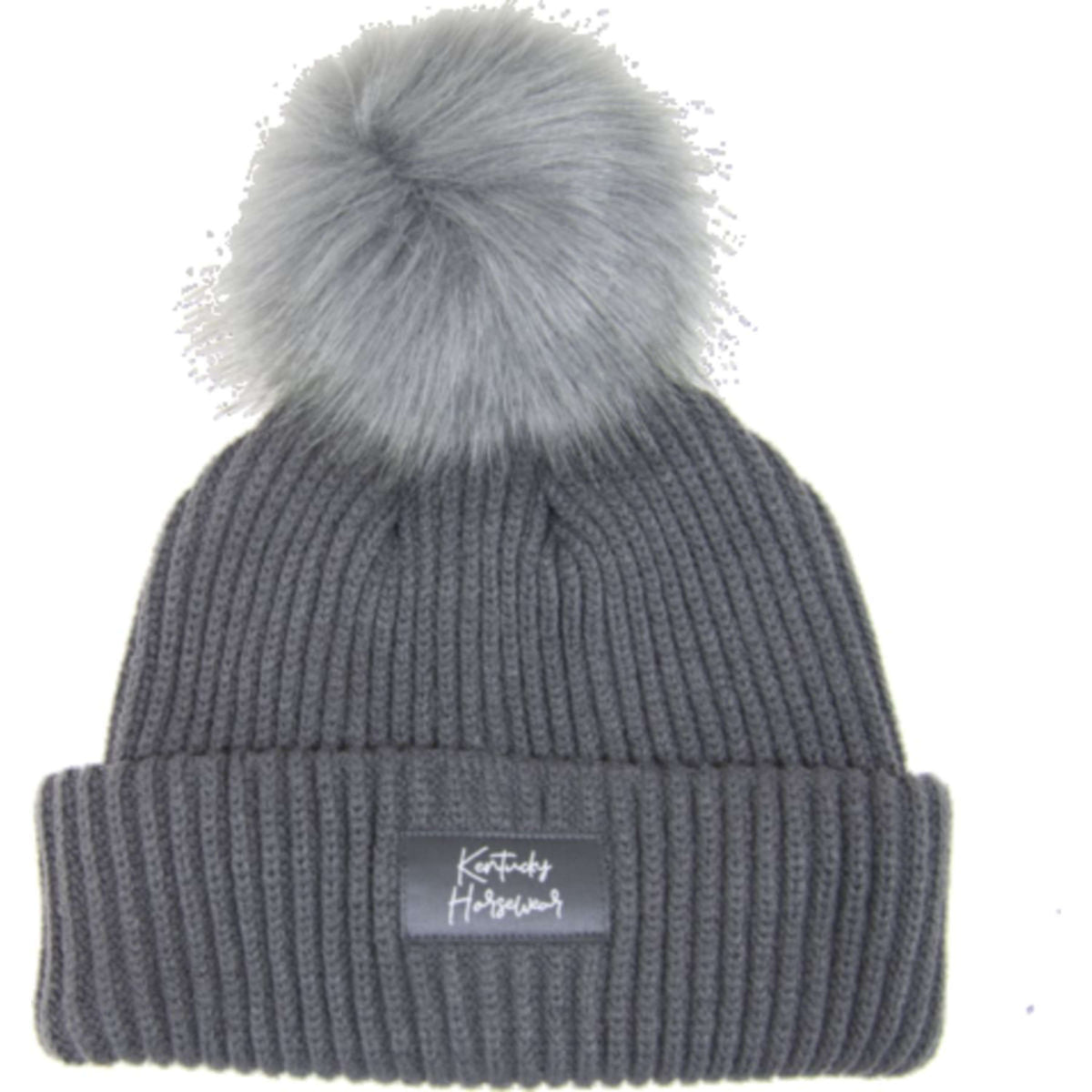 Kentucky Horsewear Berretto Pompom Grigio