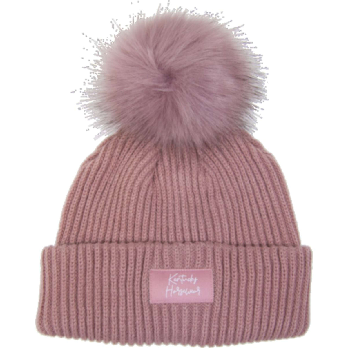 Kentucky Horsewear Berretto Pompom Rosa antico