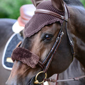 Kentucky Horsewear Copertura per capezzina Sheepskin Marrone