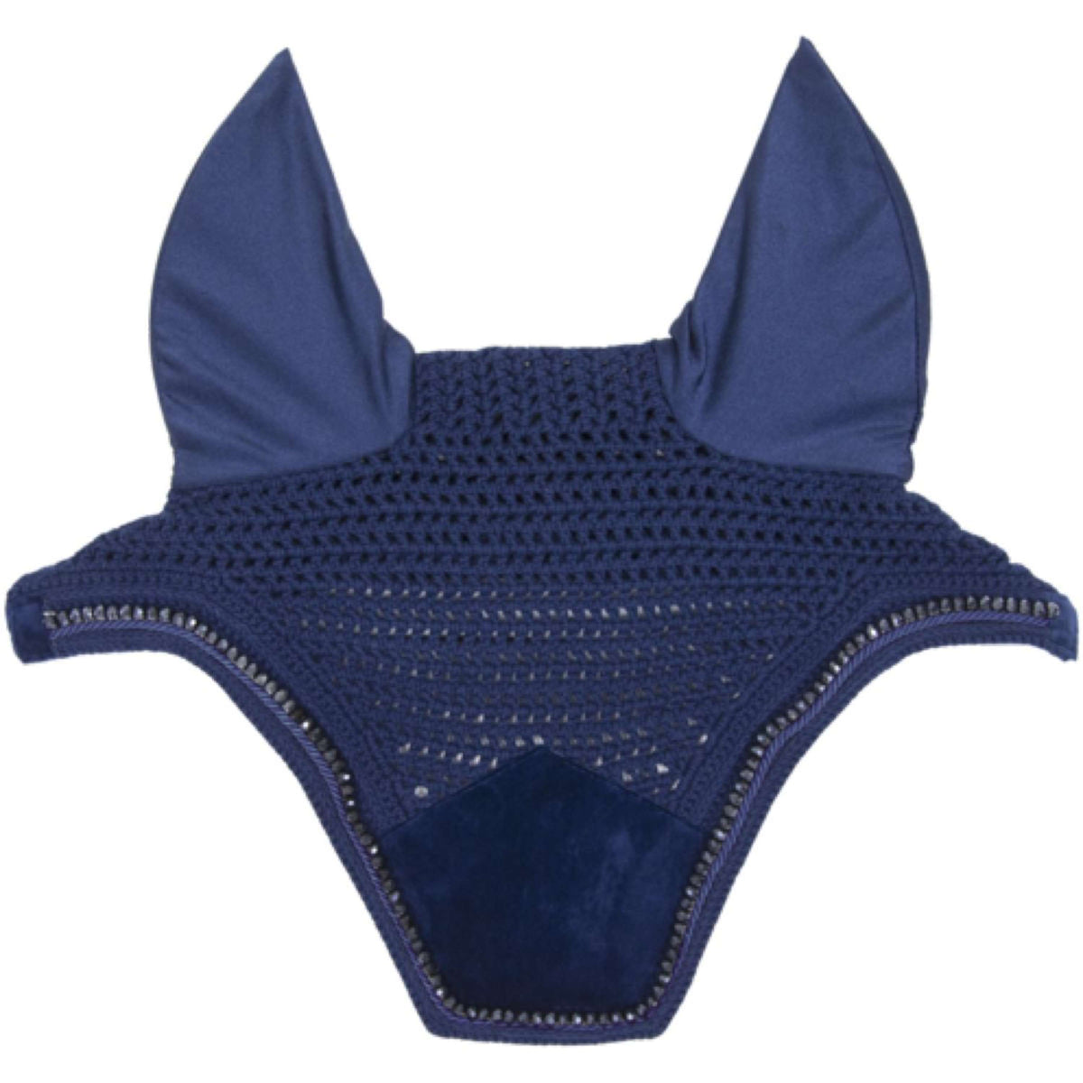 Kentucky Horsewear Cuffietta Wellington Velvet Pearls Navy