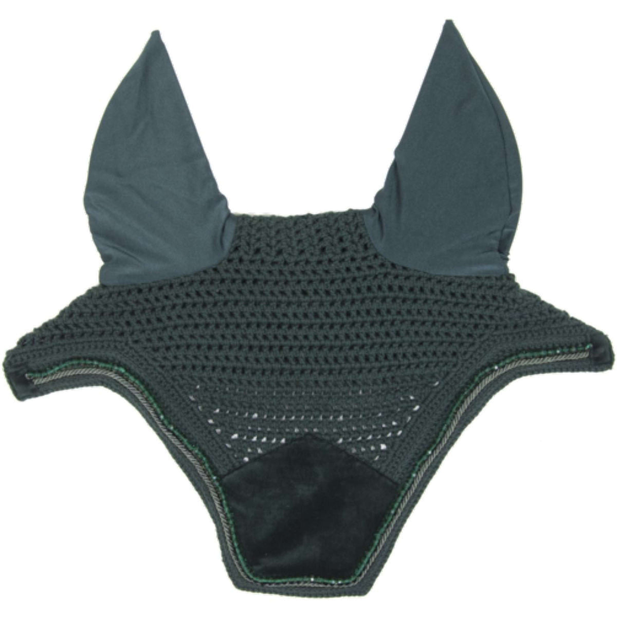 Kentucky Horsewear Cuffietta Wellington Velvet Pearls Pine Green