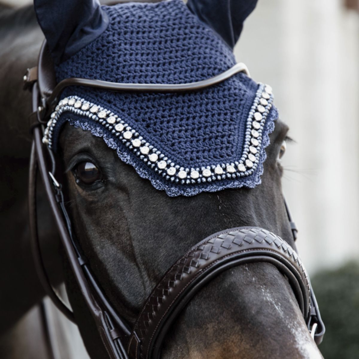 Kentucky Horsewear Cuffietta Wellington Big Stone & Pearl Soundless Dark Navy