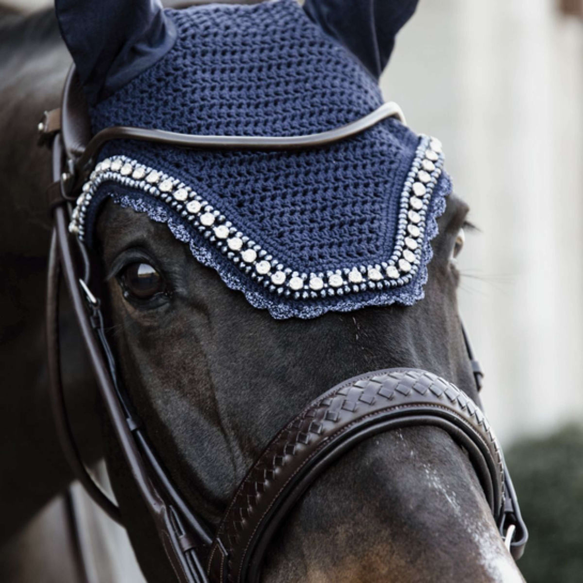 Kentucky Horsewear Cuffietta Wellington Big Stone & Pearl Soundless Dark Navy