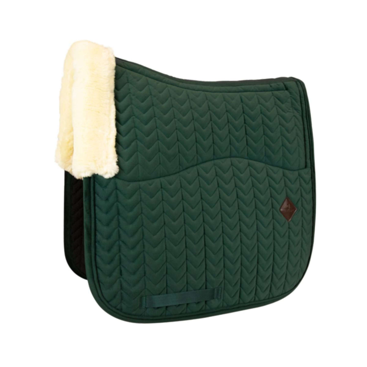 Kentucky Horsewear Sottosella Skin Friendly Velvet Dressage Pine Green