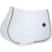 Kentucky Horsewear Sottosella Glitter saltando Bianco/Argento