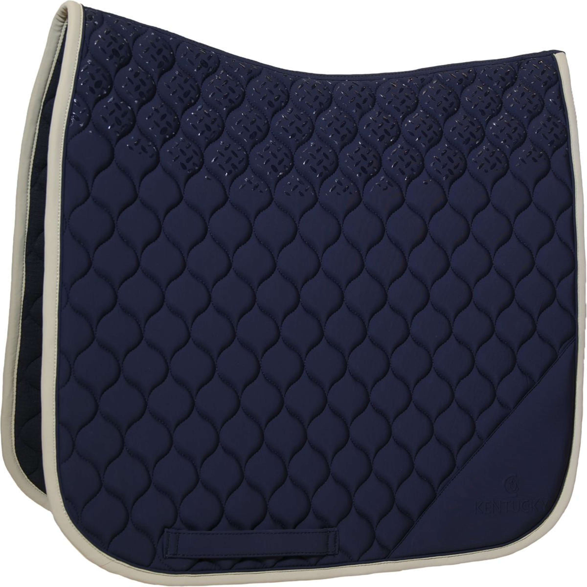 Kentucky Horsewear Sottosella Softshell Onion Quilt Dressage Blu marino/beige