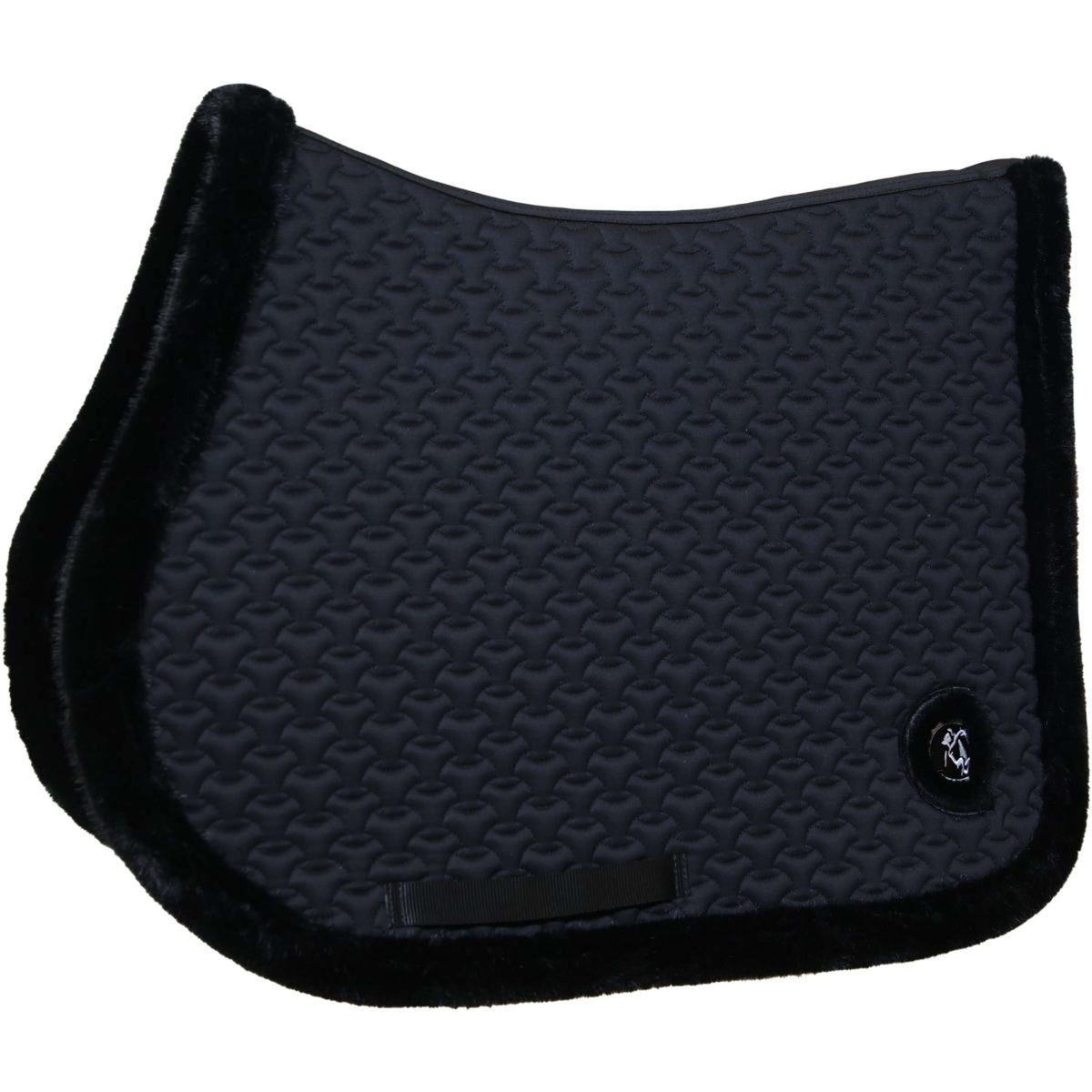 Kentucky Horsewear Sottosella Fake Fur Onion Quilt saltando Nero