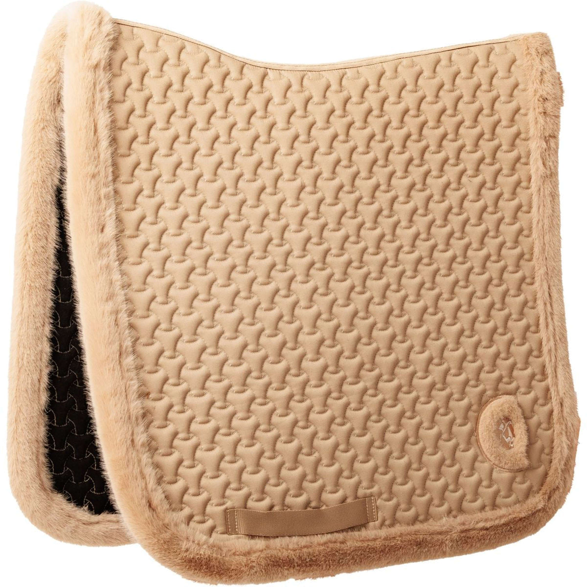 Kentucky Horsewear Sottosella Fake Fur Onion Quilt Dressage Beige