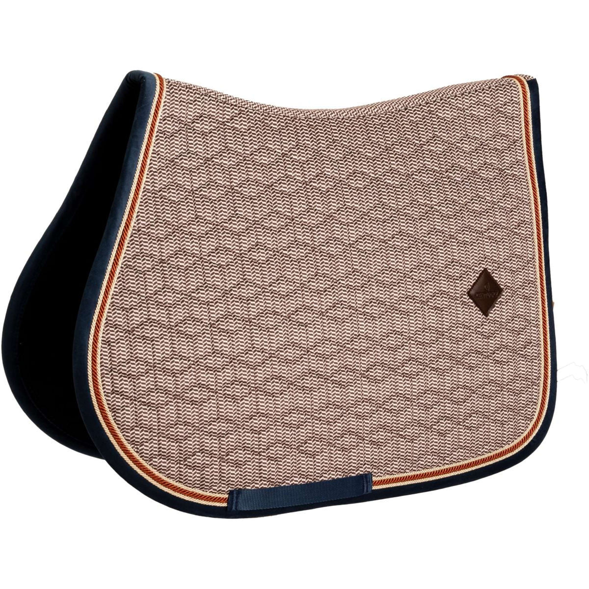 Kentucky Horsewear Sottosella Pied-de-Poule saltando Bordeaux/Navy