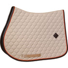 Kentucky Horsewear Sottosella Onion Quilt Leather Neon saltando Beige