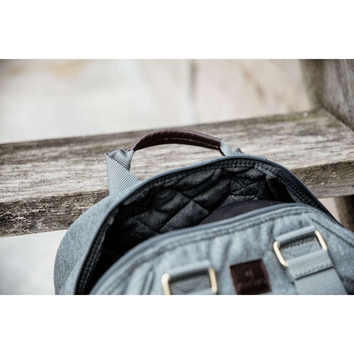 Kentucky Horsewear Borsa per Casco Grigio