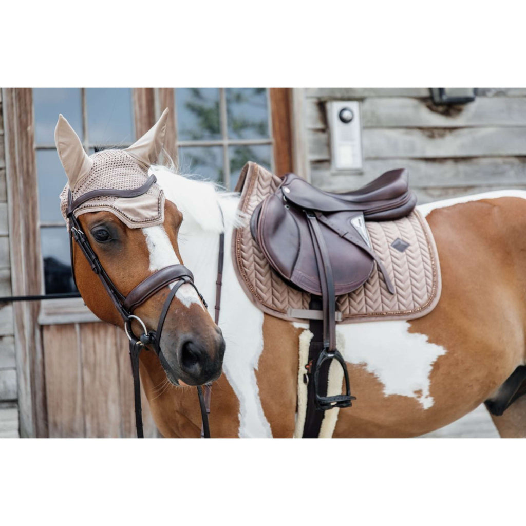 Kentucky Horsewear Sottosella Velvet Pearls Saltando Beige