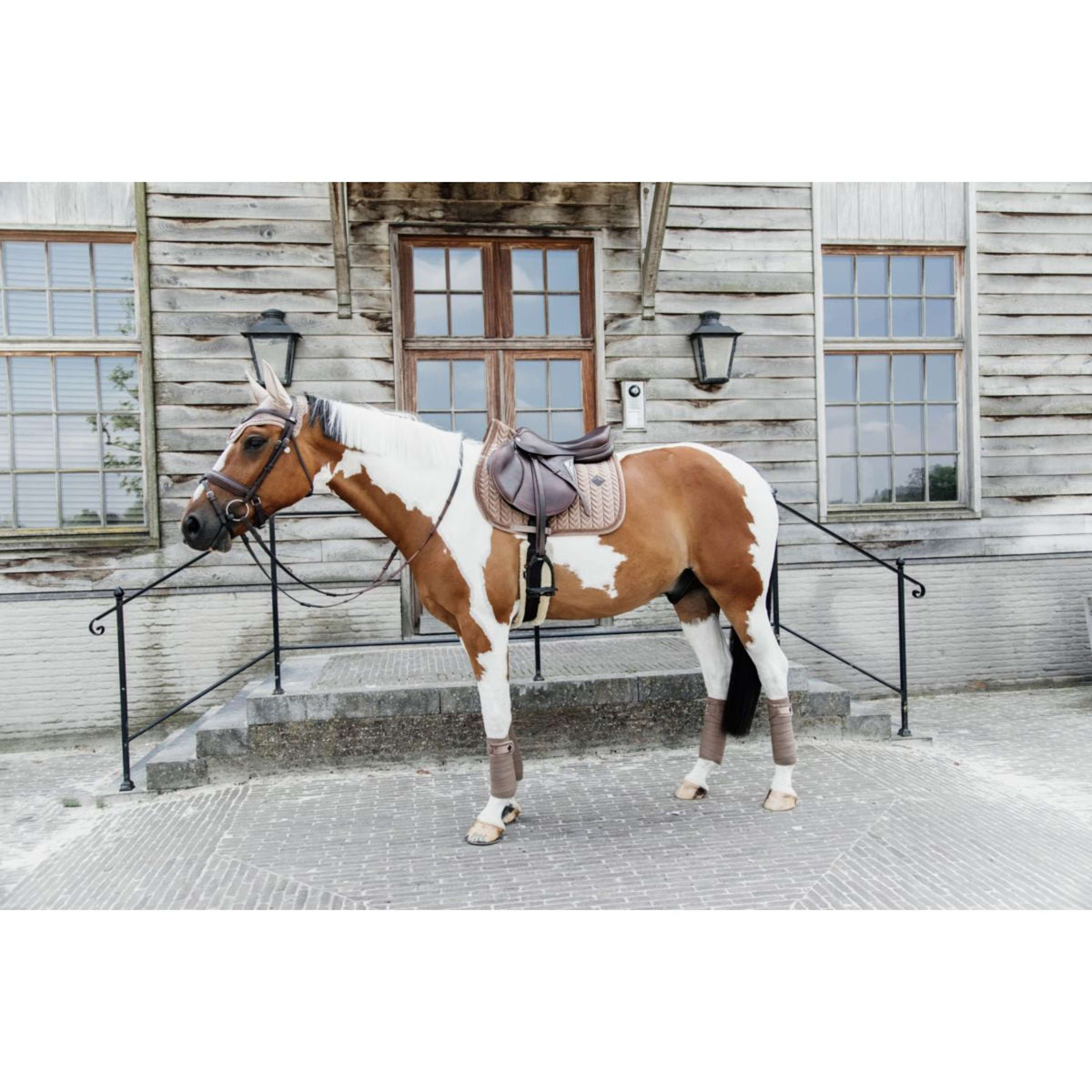 Kentucky Horsewear Sottosella Velvet Pearls Springen Beige