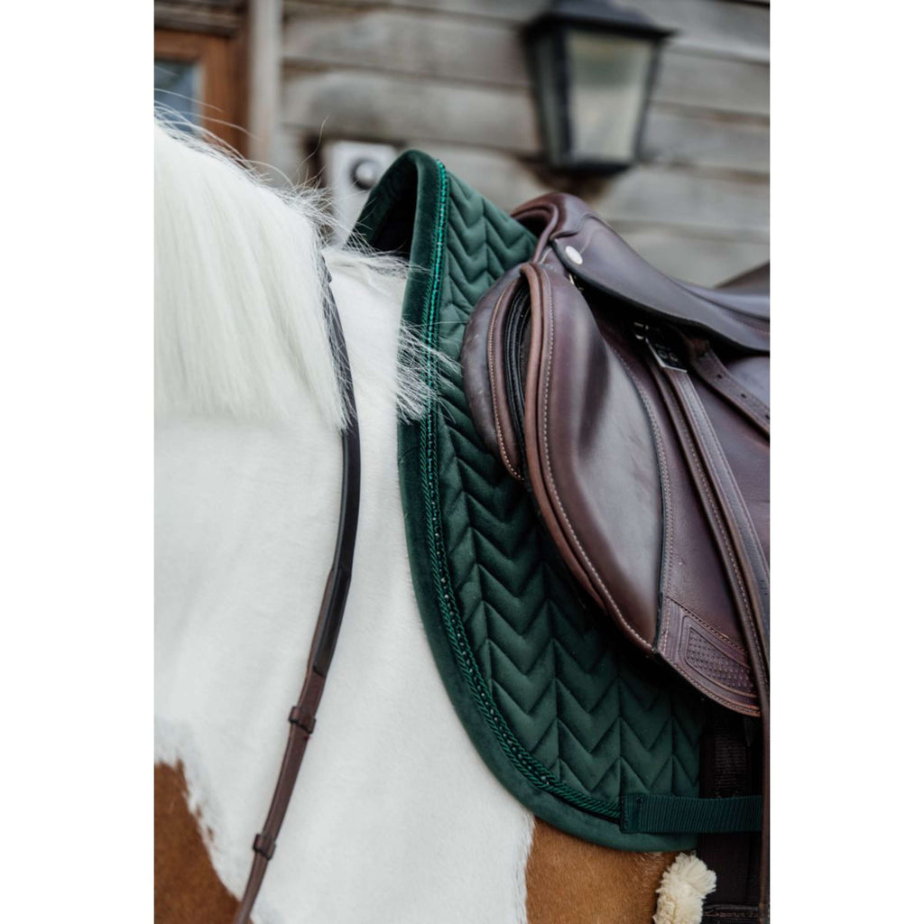 Kentucky Horsewear Sottosella Velvet Pearls Saltando Pine Green