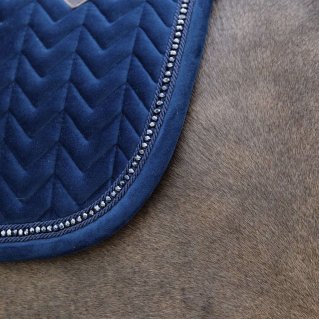 Kentucky Horsewear Sottosella Velvet Pearls Saltando Navy