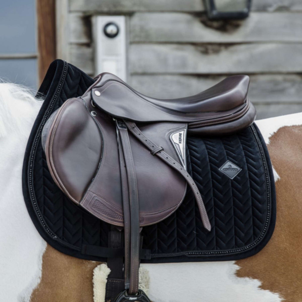 Kentucky Horsewear Sottosella Velvet Pearls Saltando Nero