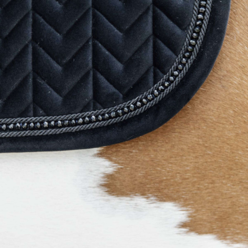 Kentucky Horsewear Sottosella Velvet Pearls Saltando Nero