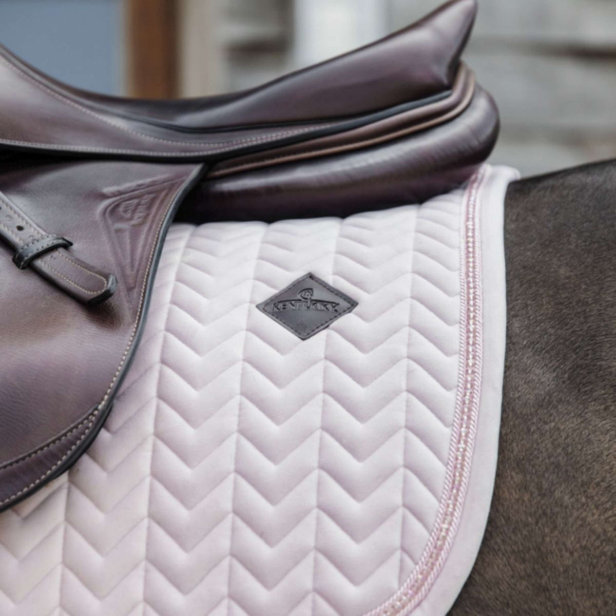 Kentucky Horsewear Sottosella Velvet Pearls Springen Soft Rose
