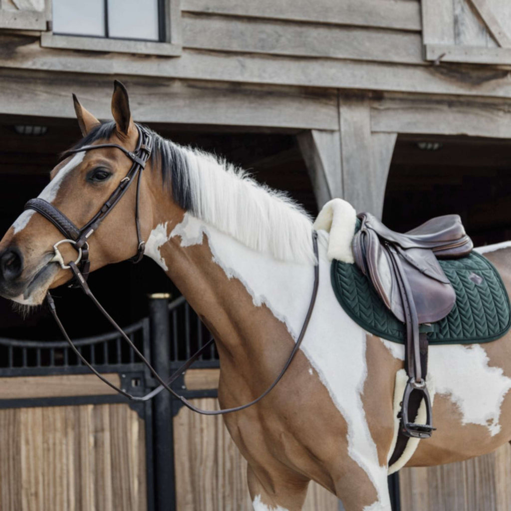 Kentucky Horsewear Sottosella Skin Friendly Velvet Saltando Pine Green