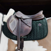 Kentucky Horsewear Sottosella Skin Friendly Velvet Springen Pine Green