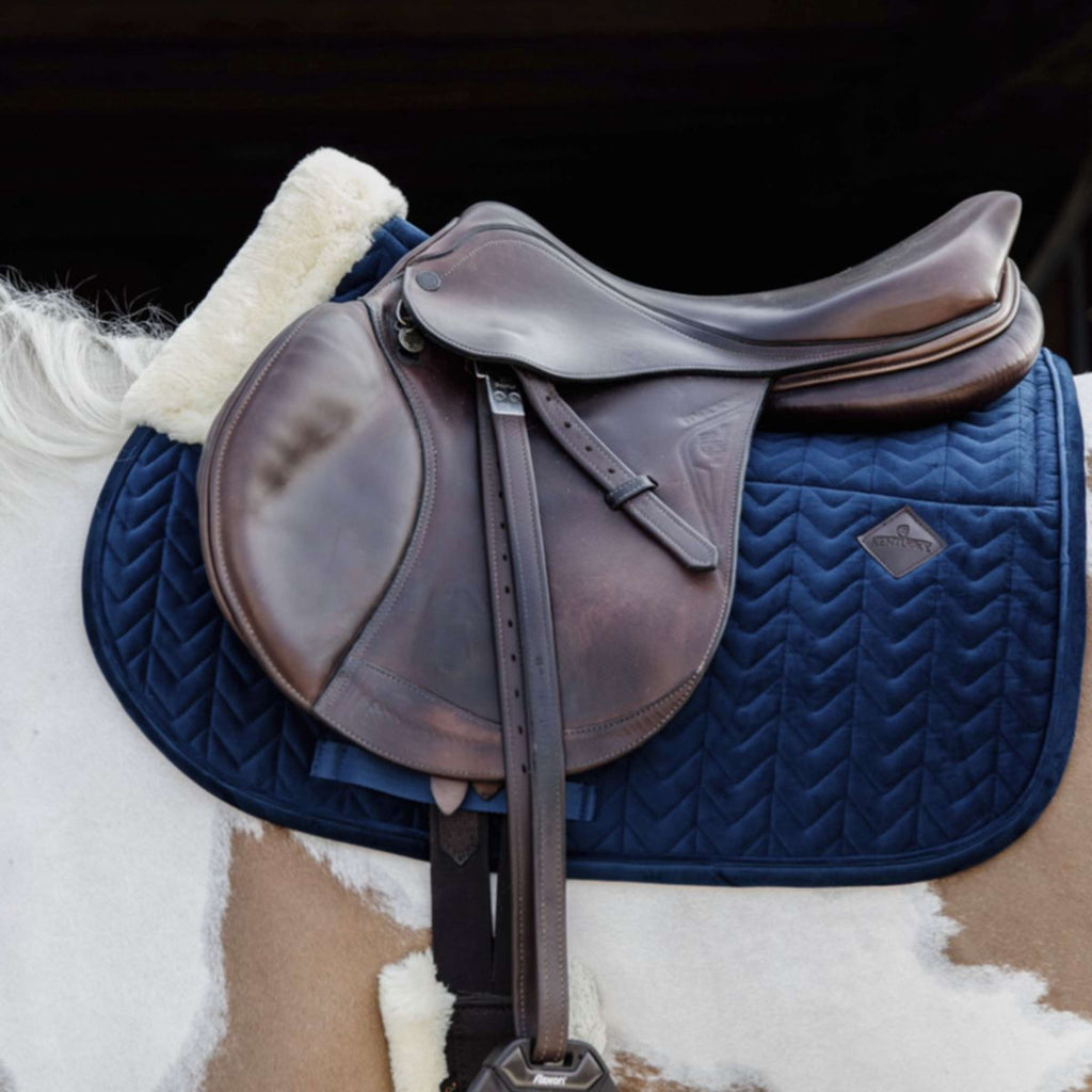Kentucky Horsewear Sottosella Skin Friendly Velvet Saltando Navy