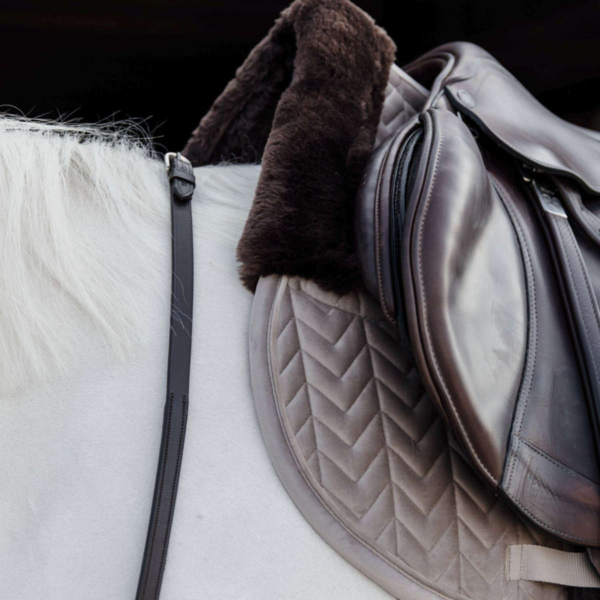 Kentucky Horsewear Sottosella Skin Friendly Velvet Springen Beige