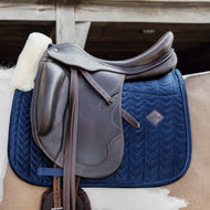 Kentucky Horsewear Sottosella Skin Friendly Velvet Dressage Navy