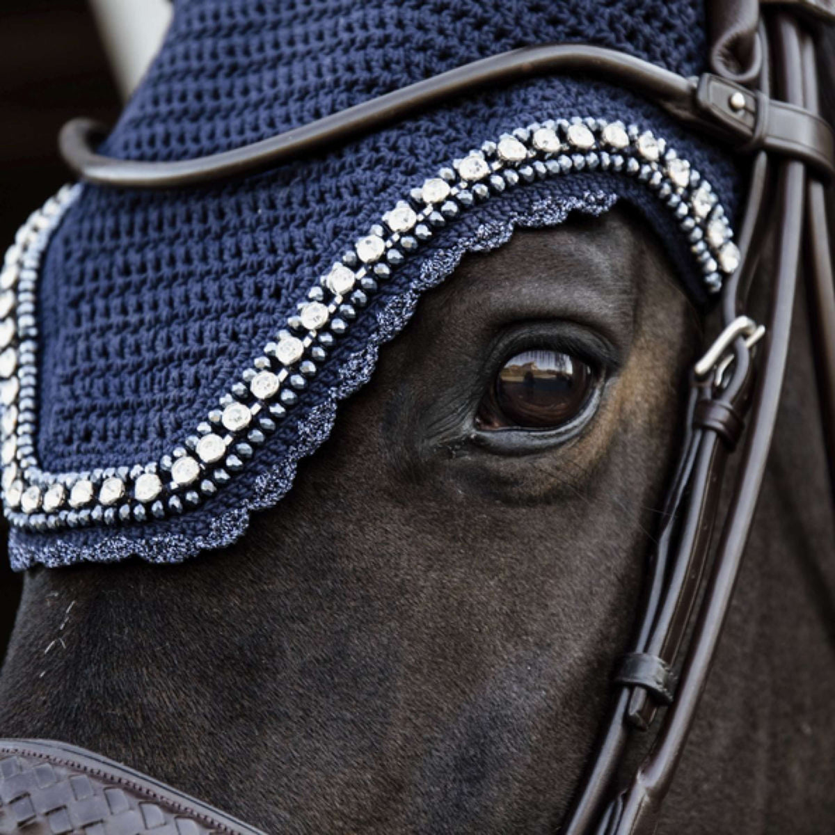Kentucky Horsewear Cuffietta Wellington Big Stone & Pearl Dark Navy