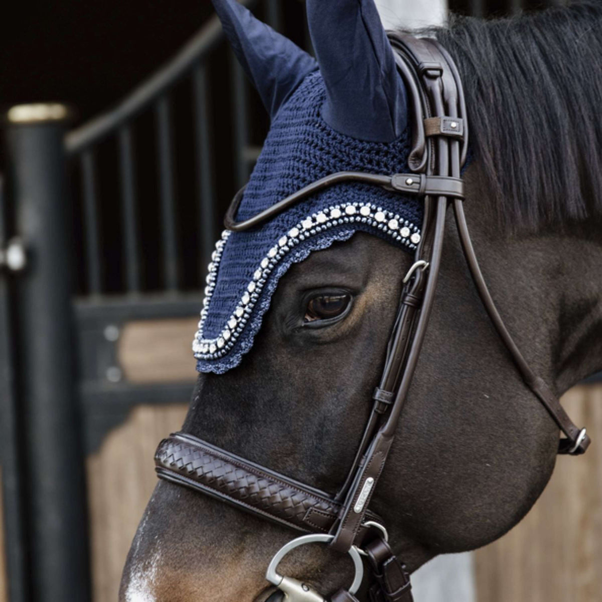 Kentucky Horsewear Cuffietta Wellington Big Stone & Pearl Dark Navy