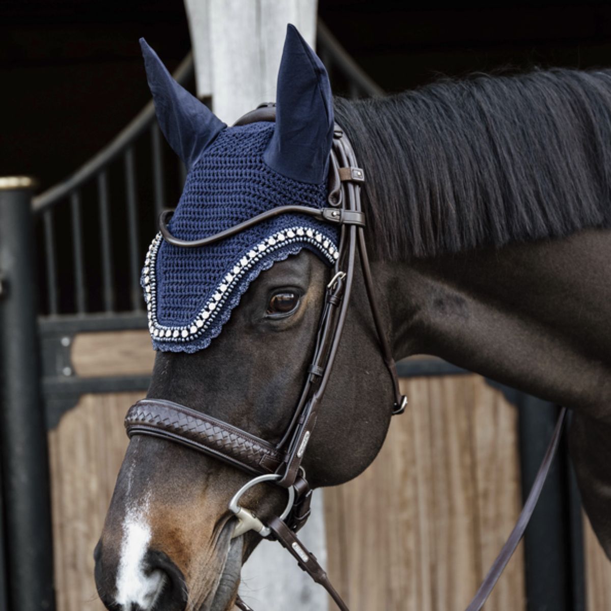 Kentucky Horsewear Cuffietta Wellington Big Stone & Pearl Dark Navy