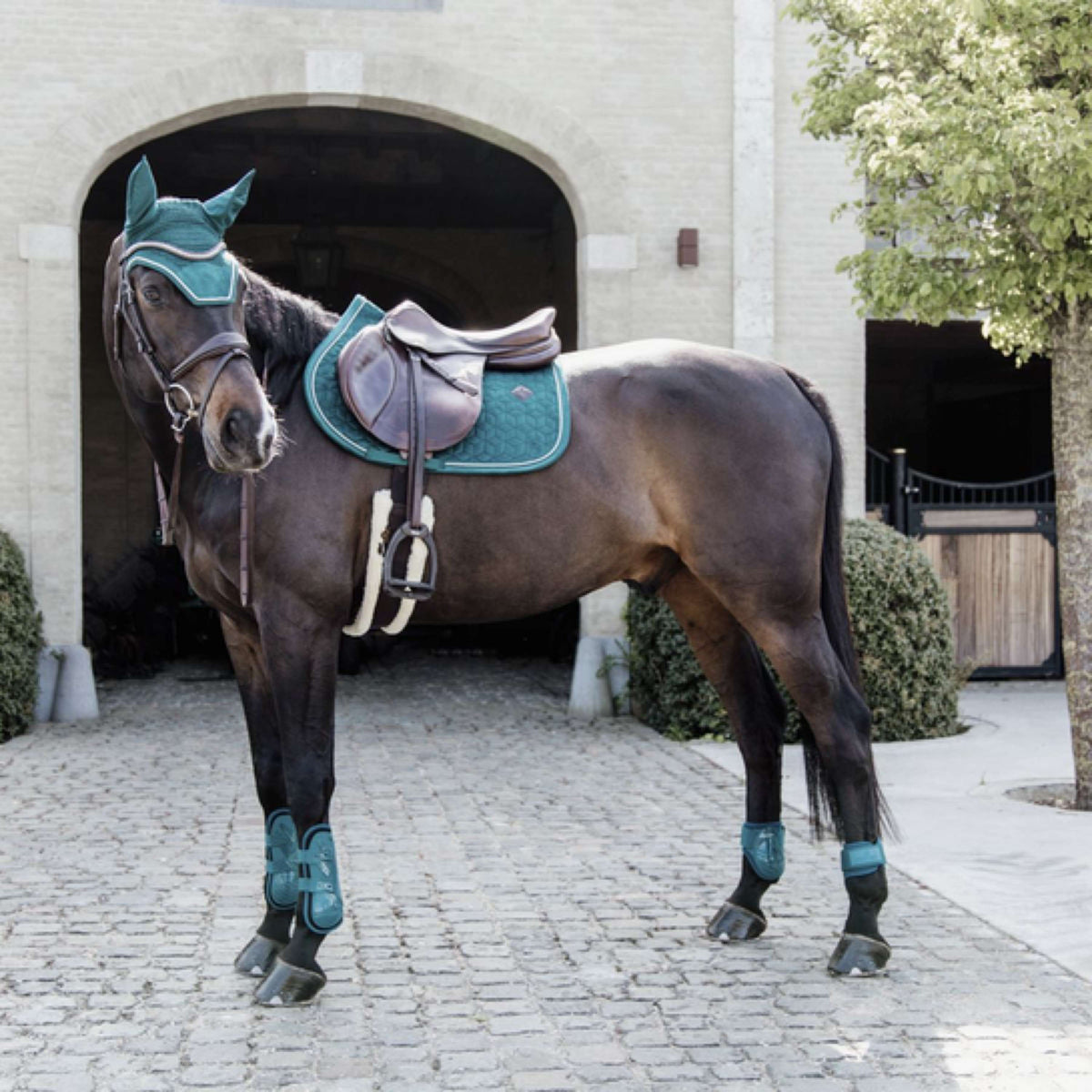 Kentucky Horsewear Stinchiere Bamboo Elastic Smeraldo