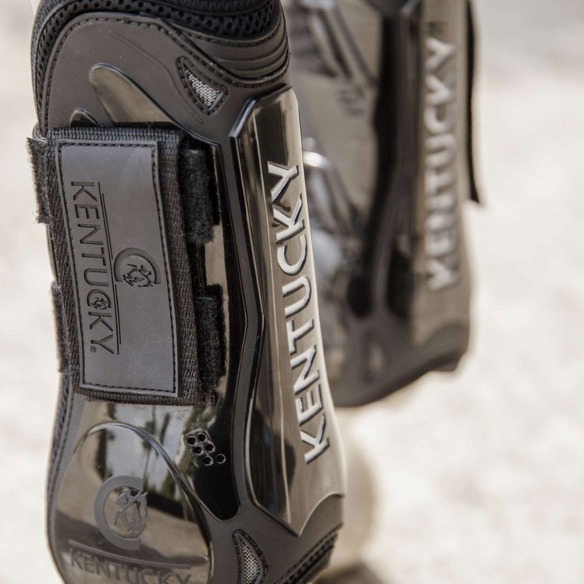 Kentucky Horsewear Stinchiere Velcro Nero