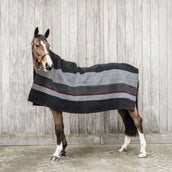 Kentucky Horsewear Coperta in Pile Heavy Square Stripes Nero/Grigio