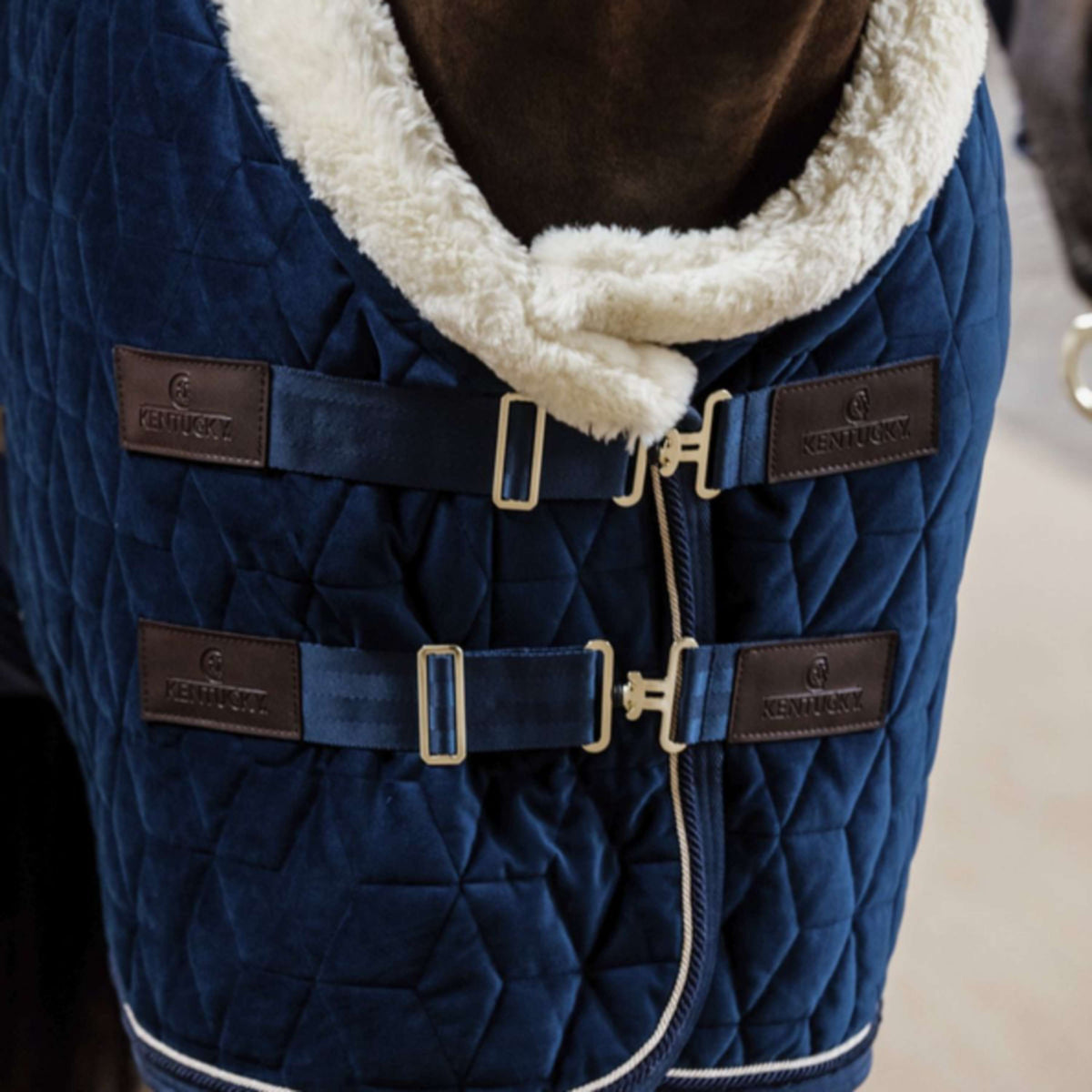 Kentucky Horsewear Coperta da esposizione Velvet 160 g Navy