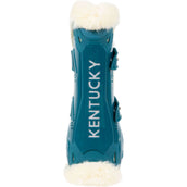 Kentucky Horsewear Stinchiere Bamboo Elastic Vegan Sheepskin Smeraldo