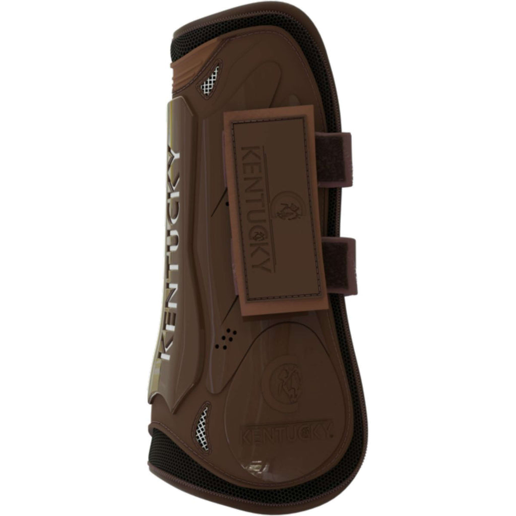 Kentucky Horsewear Stinchiere Velcro Marrone