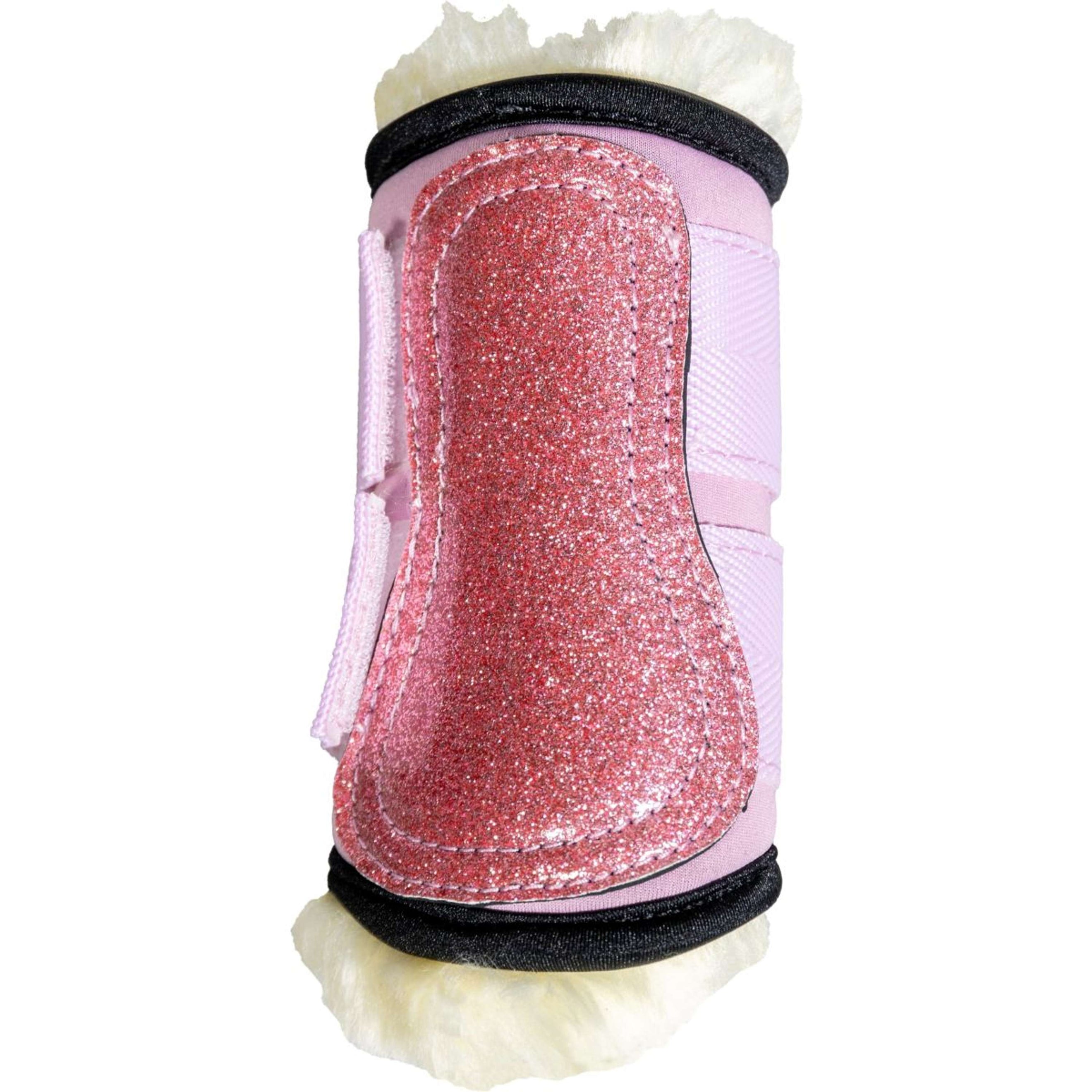 Kentucky Horsewear Parastinchi Sheepskin Glitter Unicorn Rosa antico Kentucky Horsewear Parastinchi Sheepskin Glitter Unicorn Rosa antico