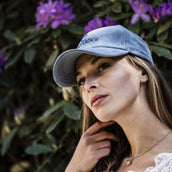 Kentucky Horsewear Cappellino Velvet Azzurro