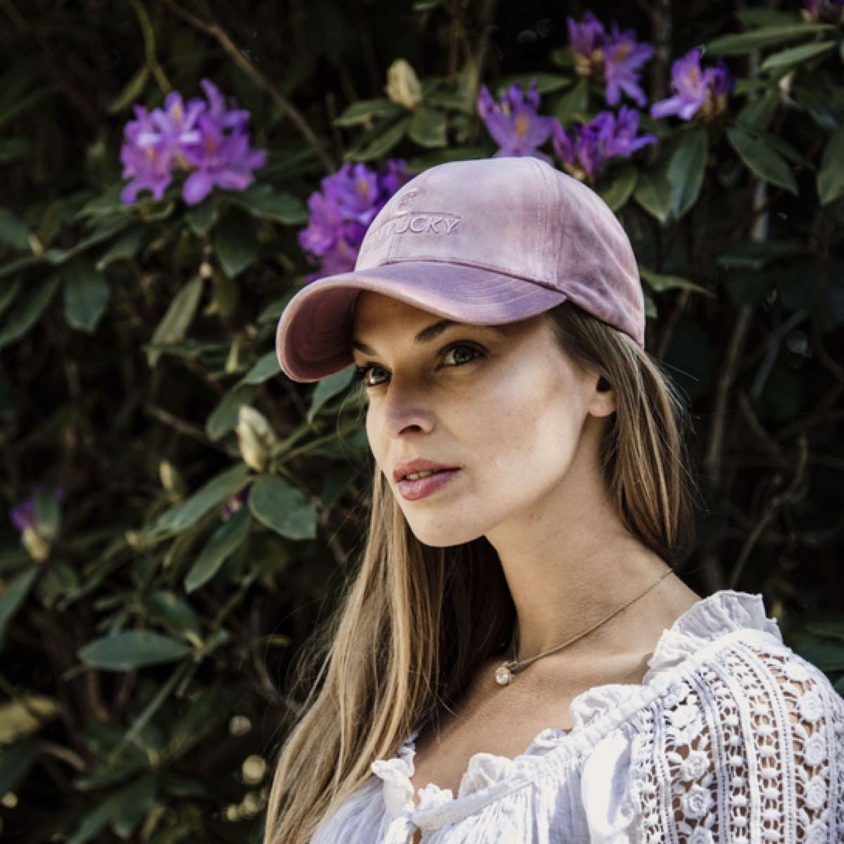 Kentucky Horsewear Cappellino Velvet Rosa antico
